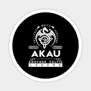 Akau Name T Shirt - Another Celtic Legend Akau Dragon Gift Item Magnet